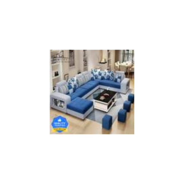 Homeify Carlo 9 Seater Fabric Sofa Set